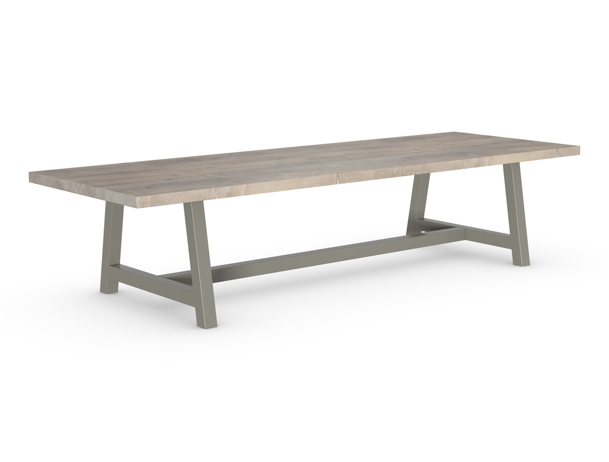 Rochester Dining Table - Long Overhang Custom Frame