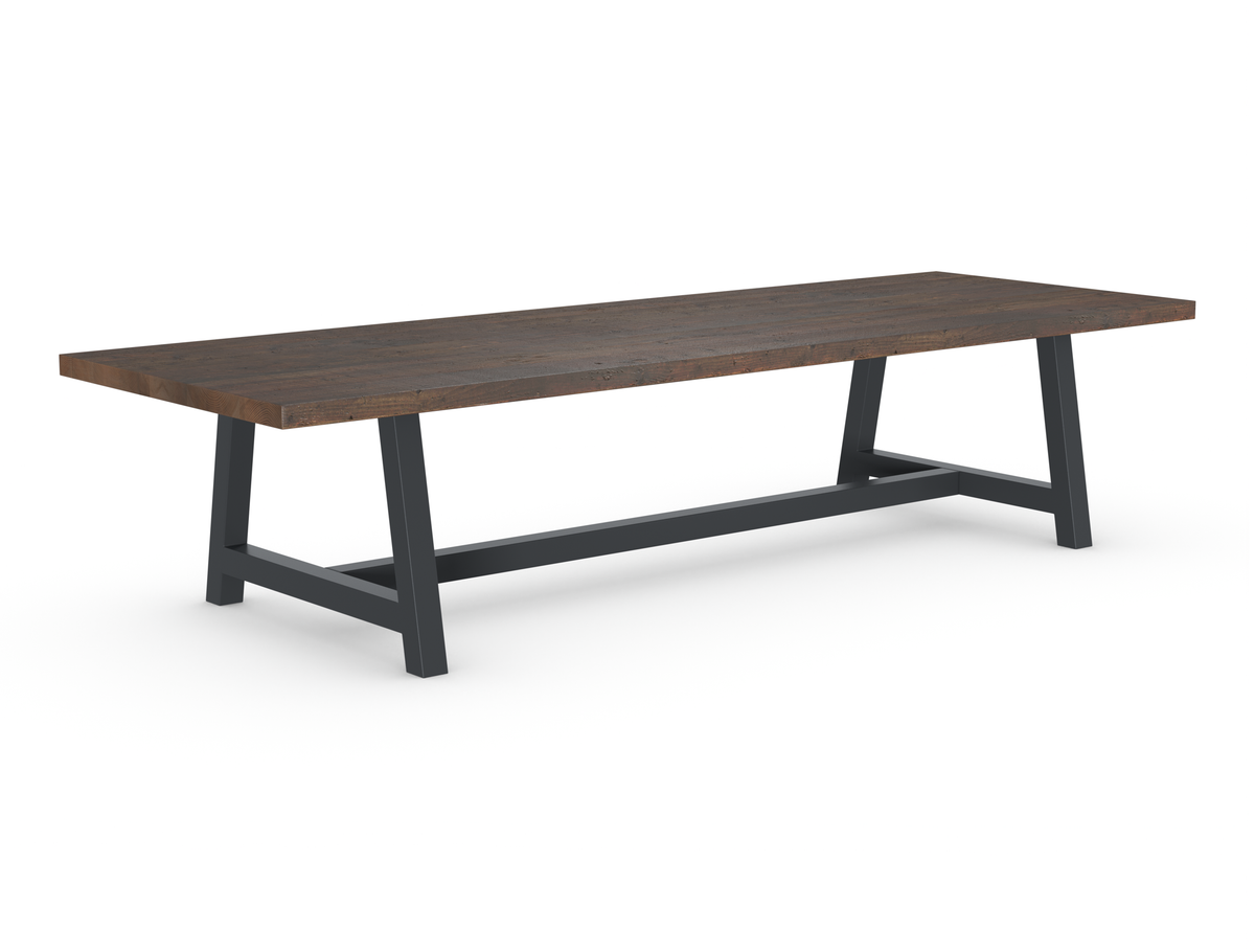 Rochester Dining Table - Long Overhang Custom Frame