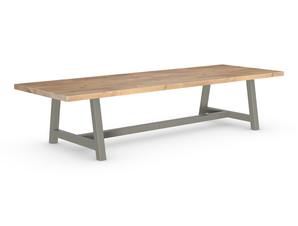 Rochester Dining Table - Long Overhang Custom Frame