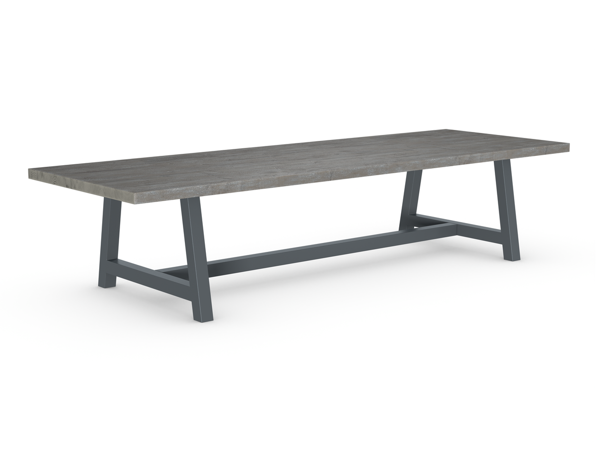 Rochester Dining Table - Long Overhang Custom Frame