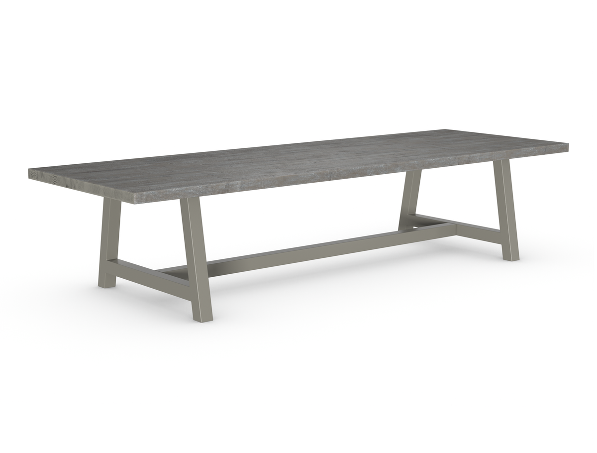 Rochester Dining Table - Long Overhang Custom Frame