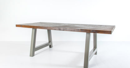Rochester Dining Table - Long Overhang Custom Frame