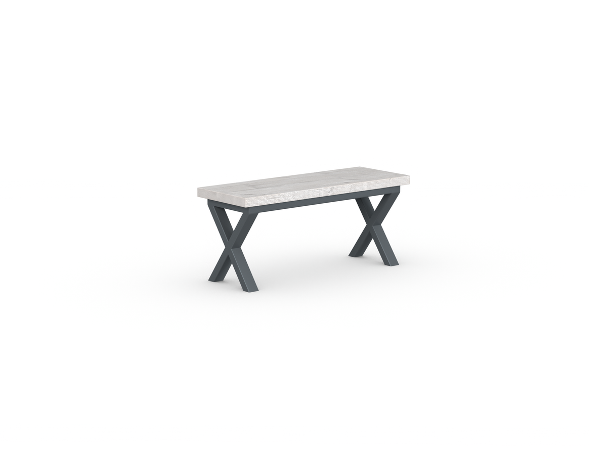 Shelby Bench - Crossed Leg