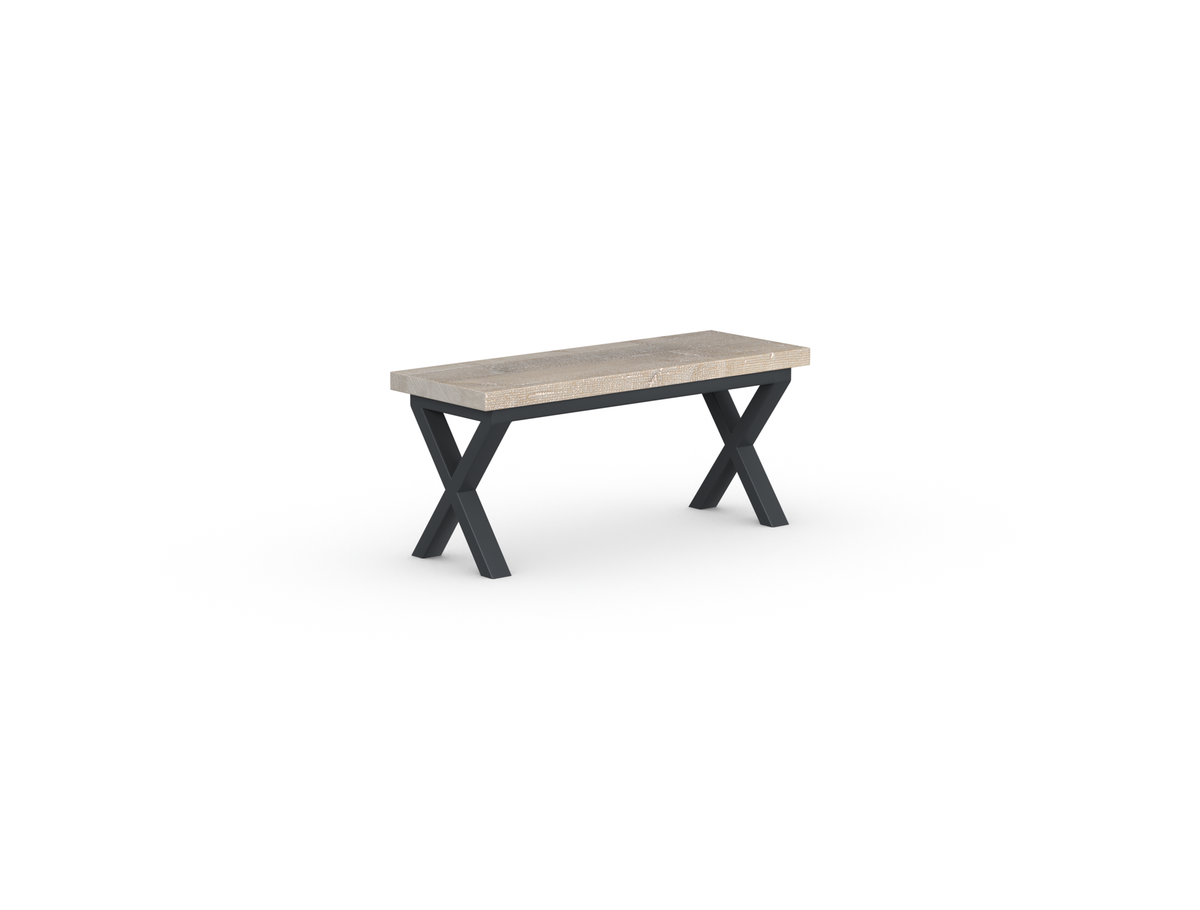 Shelby Bench - Crossed Leg
