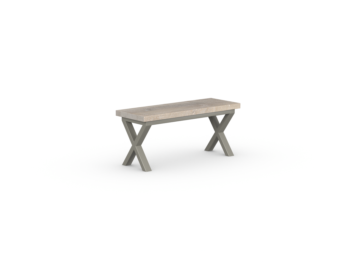 Shelby Bench - Crossed Leg