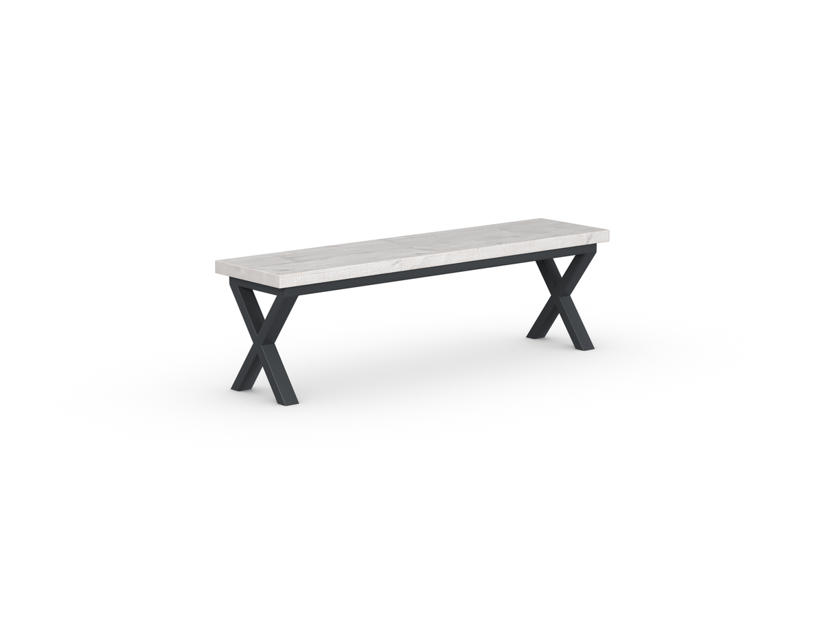 Shelby Bench - Crossed Leg