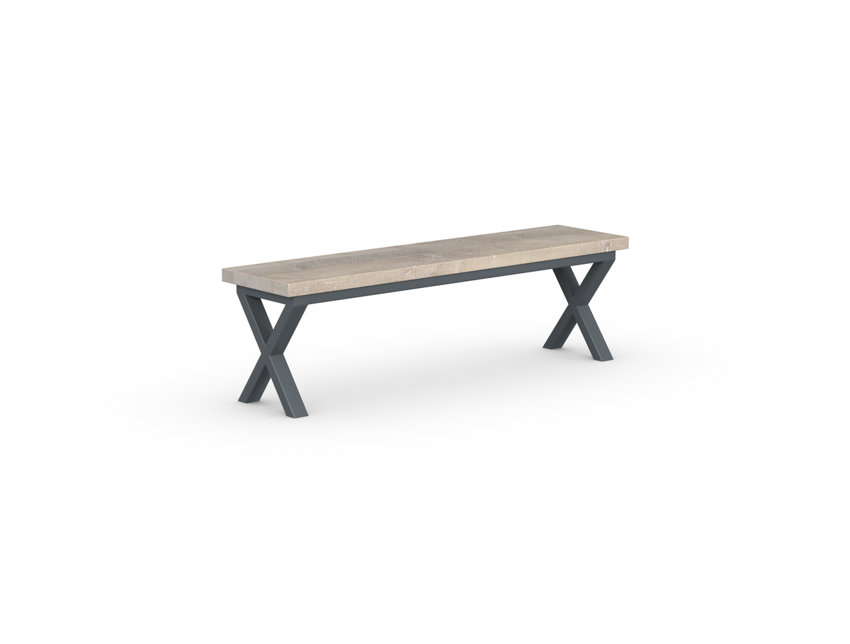 Shelby Bench - Crossed Leg