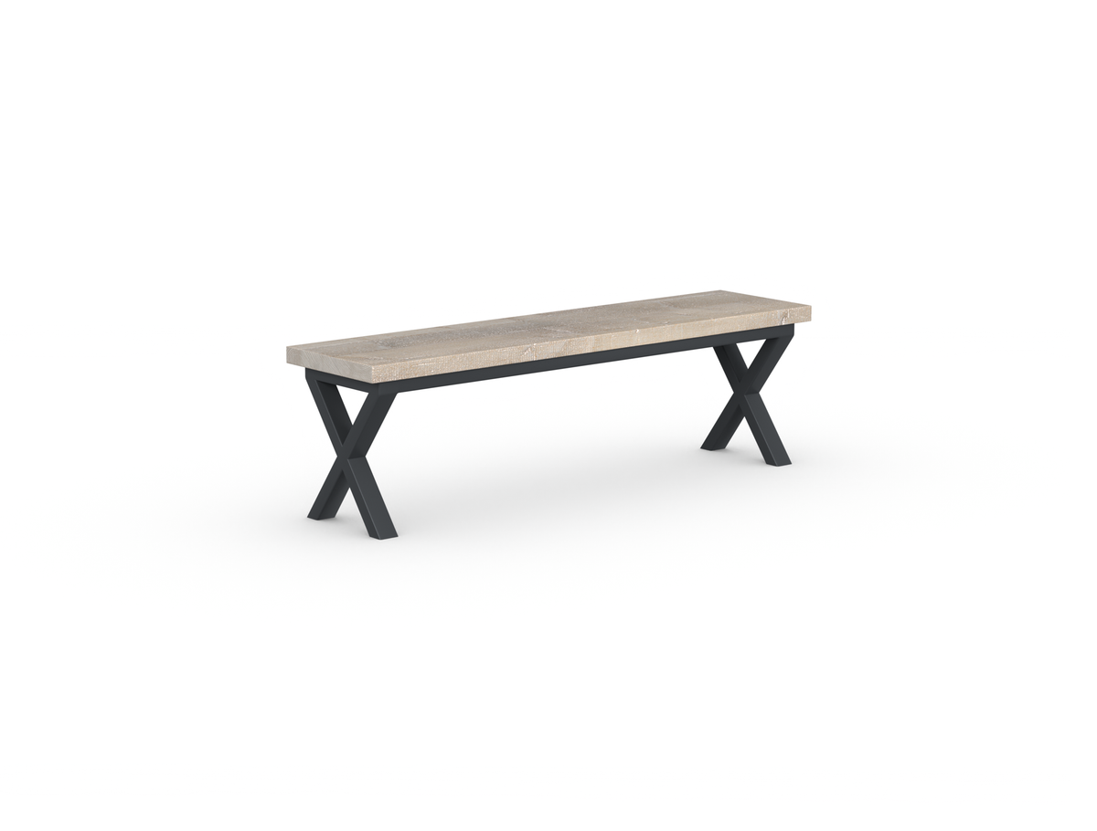 Shelby Bench - Crossed Leg
