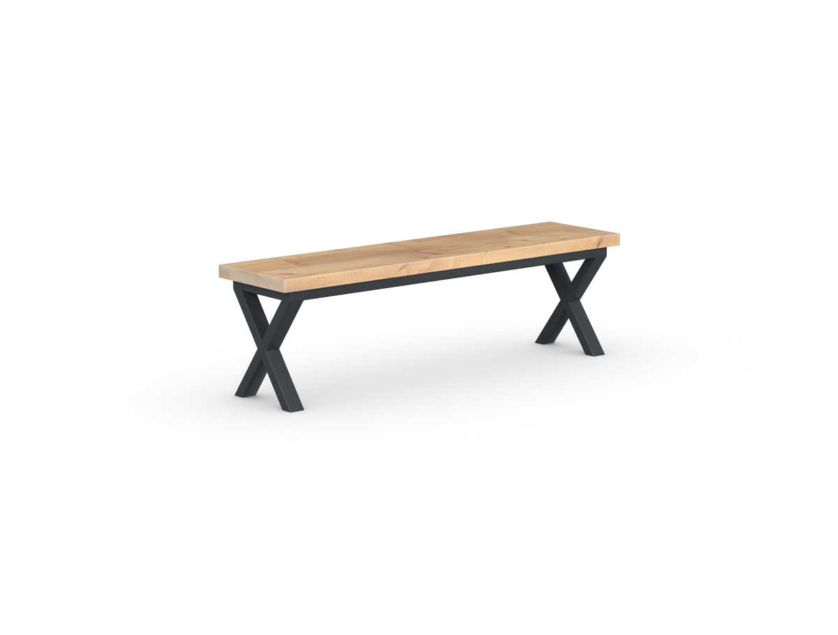 Shelby Bench - Crossed Leg