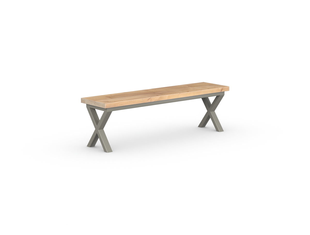 Shelby Bench - Crossed Leg