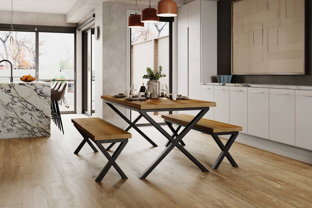 Shelby Dining Table - Crossed Leg