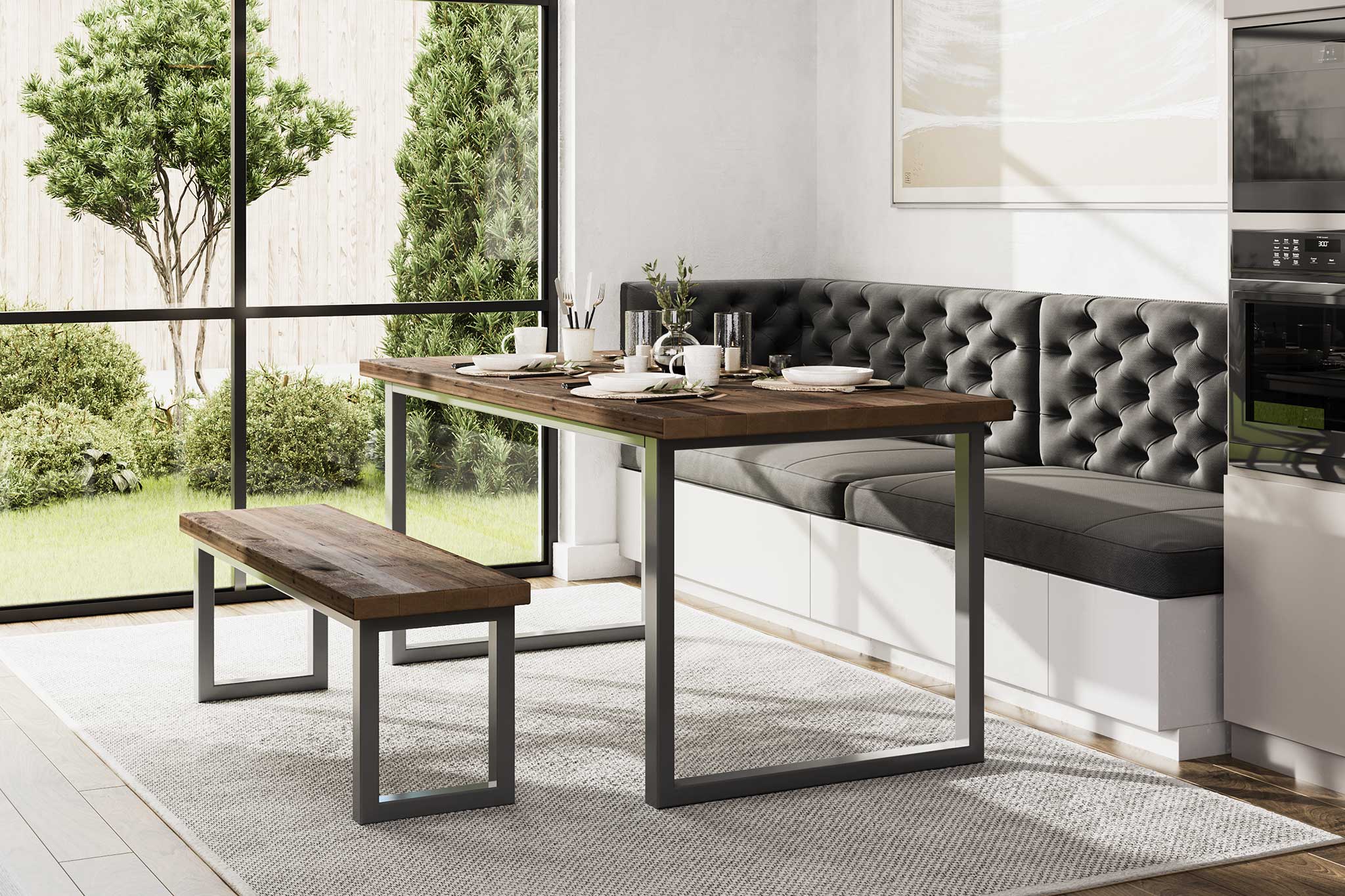 Shelby Dining Table Square Leg Eat Sleep Live
