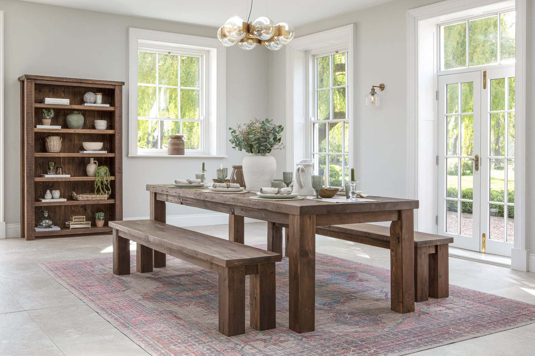 Rustic Eating Table Rustic & Reclaimed Solid Wood Dining Table – Eat Sleep Live