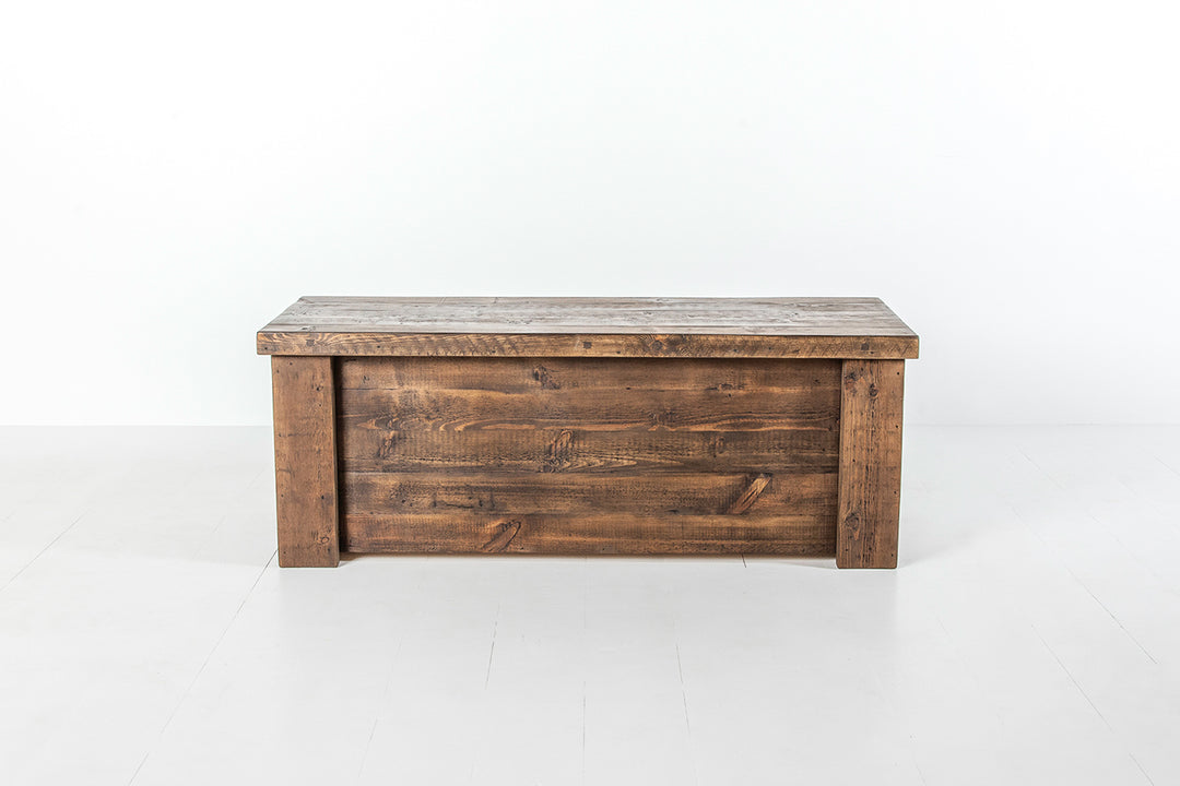 Reclaimed wood blanket box discount
