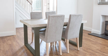 Cavendish Dining Table - Short Overhang Custom Frame